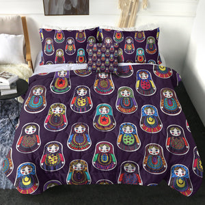 4 Pieces Matryoshkas SWBD1159 Comforter Set