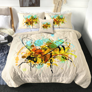 4 Pieces Bee SWBD1162 Comforter Set