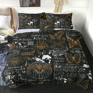 4 Pieces Entomology SWBD1184 Comforter Set