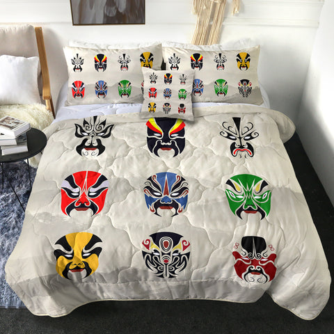 Image of 4 Pieces Mask Collection SWBD1189 Comforter Set