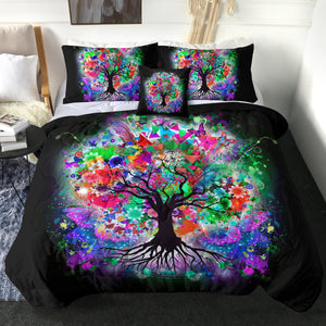 4 Pieces Tree Of Life SWBD1198 Comforter Set