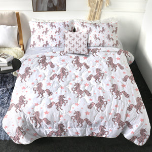 4 Pieces Unicorns SWBD1202 Comforter Set