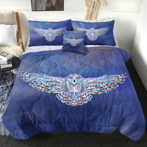 4 Pieces Soaring Owl SWBD1290 Comforter Set