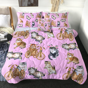 4 Pieces Kitty Cats SWBD1298 Comforter Set