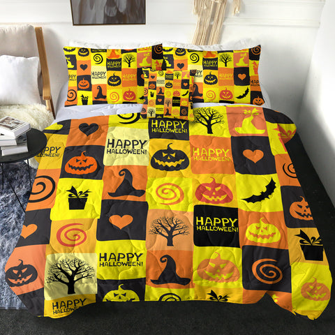 Image of 4 Pieces Halloween Icons SWBD1360 Comforter Set