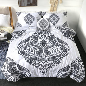 4 Pieces Wallpaper SWBD1498 Comforter Set