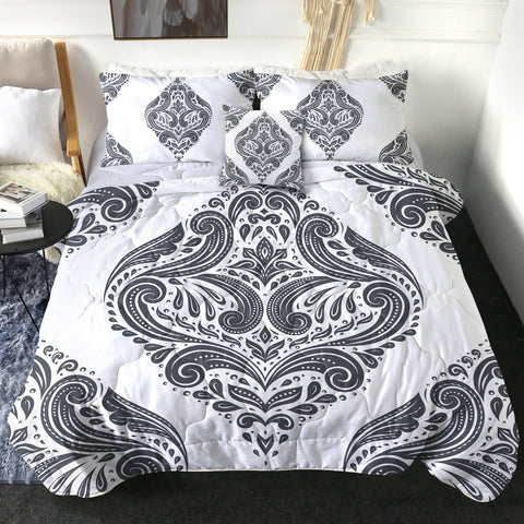 Image of 4 Pieces Wallpaper SWBD1498 Comforter Set