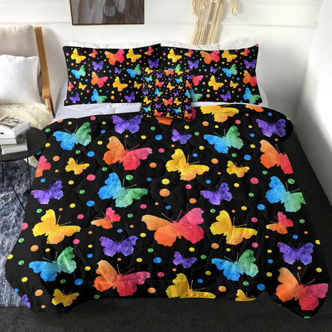 Image of 4 Pieces Butterflies SWBD1505 Comforter Set