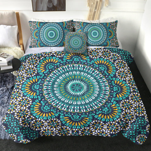 Image of 4 Pieces Concentric Design SWBD1514 Comforter Set