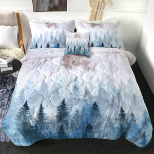 4 Pieces Misty Forest SWBD1551 Comforter Set