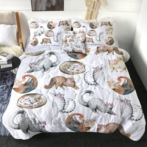 Image of 4 Pieces Fat Cat SWBD1556 Comforter Set