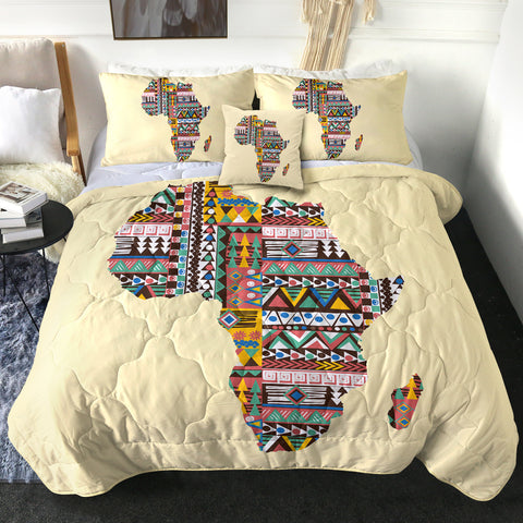 Image of 4 Pieces Africa SWBD1559 Comforter Set