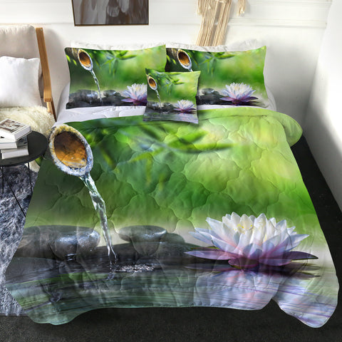 Image of 4 Pieces Zen Pond SWBD1551 Comforter Set