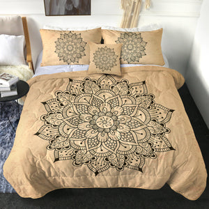 4 Pieces Mandala SWBD1619 Comforter Set