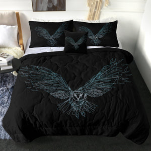 4 Pieces Crystallized Owl SWBD1622 Comforter Se