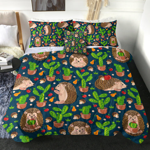 Image of 4 Pieces Thorny Themed SWBD1623 Comforter Set