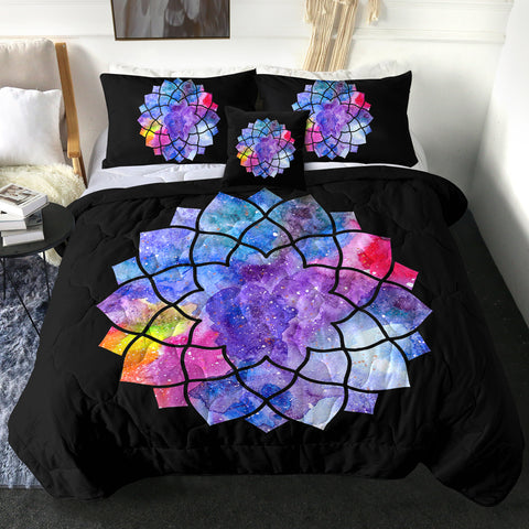 Image of 4 Pieces Nebula Mandala SWBD1638 Comforter Set