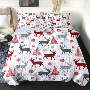 4 Pieces Christmas Themed SWBD1641 Comforter Set