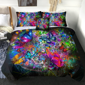 4 Pieces Hallucination SWBD1646 Comforter Set