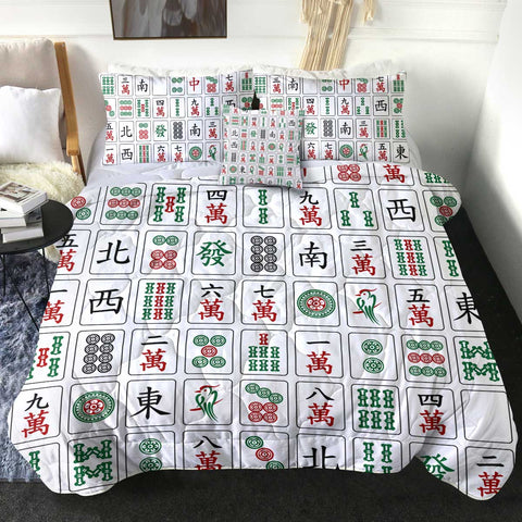 Image of 4 Pieces Mahjong SWBD1648 Comforter Set