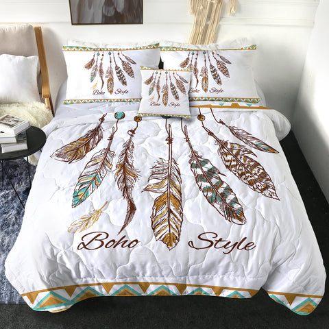 Image of 4 Pieces Boho Style SWBD1649 Comforter Set