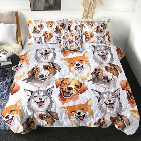 Image of 4 Pieces Puppies SWBD1655 Comforter Set