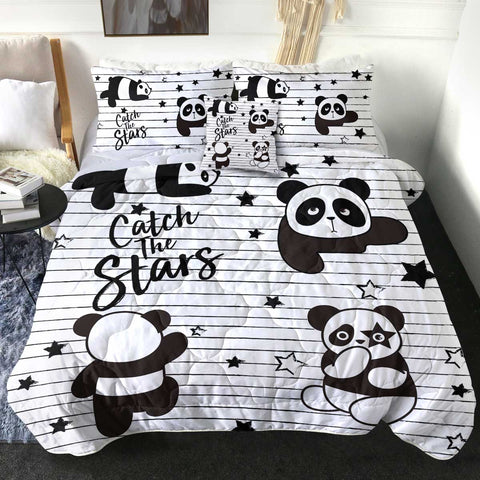 Image of 4 Pieces Star Panda SWBD1656 Comforter Set