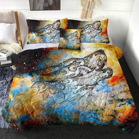 Image of 4 Pieces Dragon SWBD1670 Comforter Set
