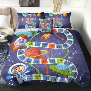 4 Pieces Space Game SWBD1710 Comforter Set