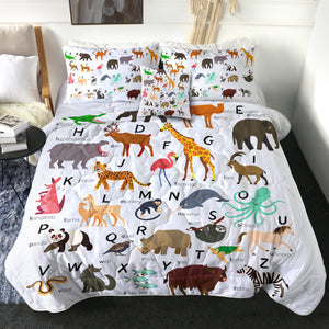 4 Pieces Animals SWBD1713 Comforter Set