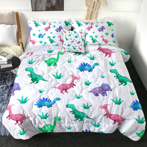 4 Pieces Dino Kid SWBD1745 Comforter Set