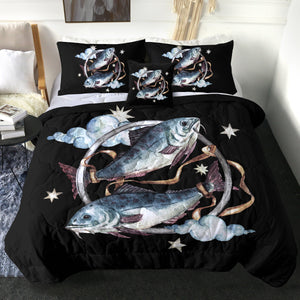 4 Pieces Pisces SWBD1749 Comforter Set