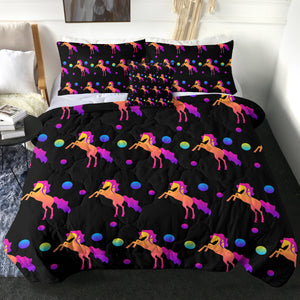 4 Pieces Unicorns SWBD1754 Comforter Set