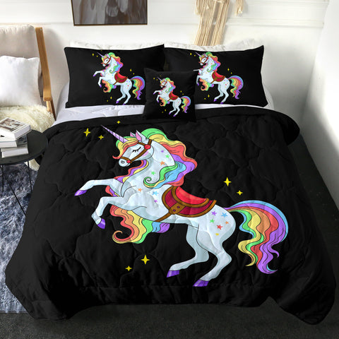 Image of 4 Pieces Unicorn SWBD1757 Comforter Set