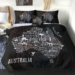 4 Pieces Australia SWBD1759 Comforter Set