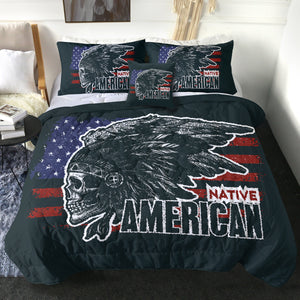 4 Pieces Native American SWBD1826 Comforter Set
