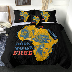 4 Pieces Born To Be Free SWBD1829 Comforter Set