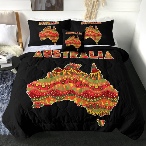 Image of 4 Pieces Australia SWBD1843 Comforter Set