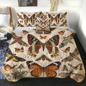 4 Pieces Butterflies SWBD1893 Comforter Set