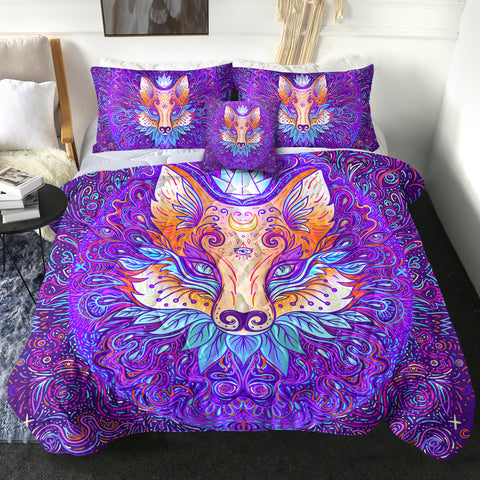 Image of 4 Pieces Sage Fox SWBD1896 Comforter Set