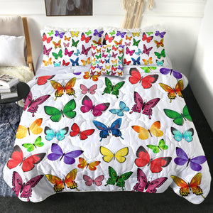 4 Pieces Butterflies SWBD1898 Comforter Set