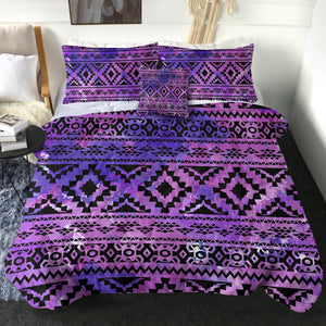 4 Pieces Purple SWBD1902 Comforter Set
