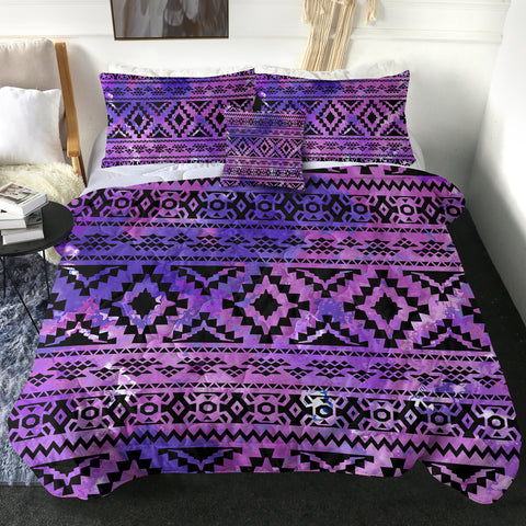 Image of 4 Pieces Purple SWBD1902 Comforter Set