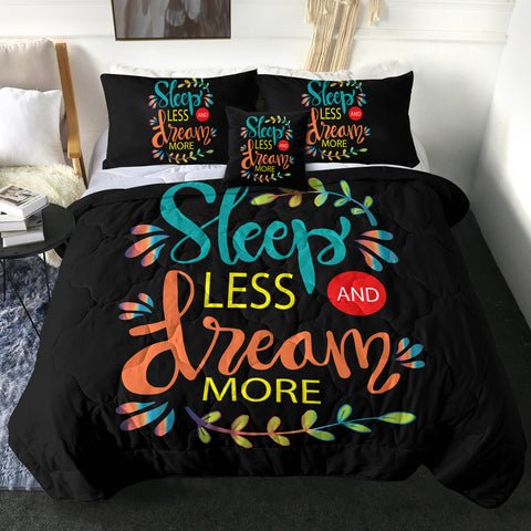 Image of 4 Pieces Sleep Less Dream More SWBD1912 Comforter Set