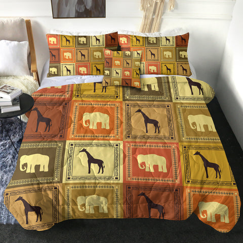 Image of 4 Pieces Animal Boxes SWBD1994 Comforter Set
