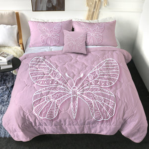 4 Pieces Butterfly SWBD2002 Comforter Set