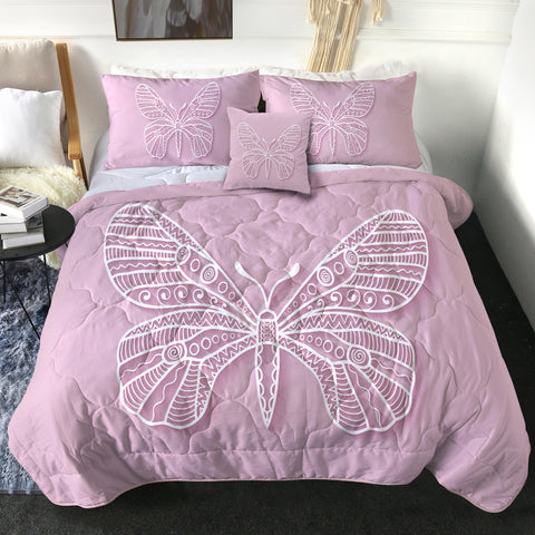 Image of 4 Pieces Butterfly SWBD2002 Comforter Set