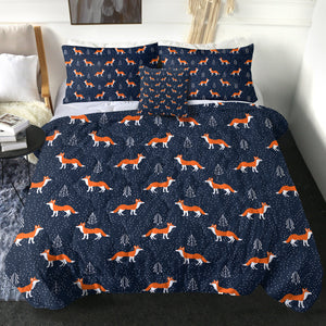 4 Pieces Winter Fox SWBD2010 Comforter Set