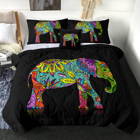 Image of 4 Pieces Elephant SWBD2014 Comforter Set
