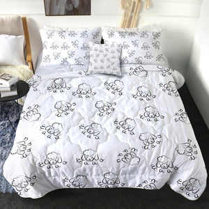 4 Pieces Sheeps SWBD2015 Comforter Set